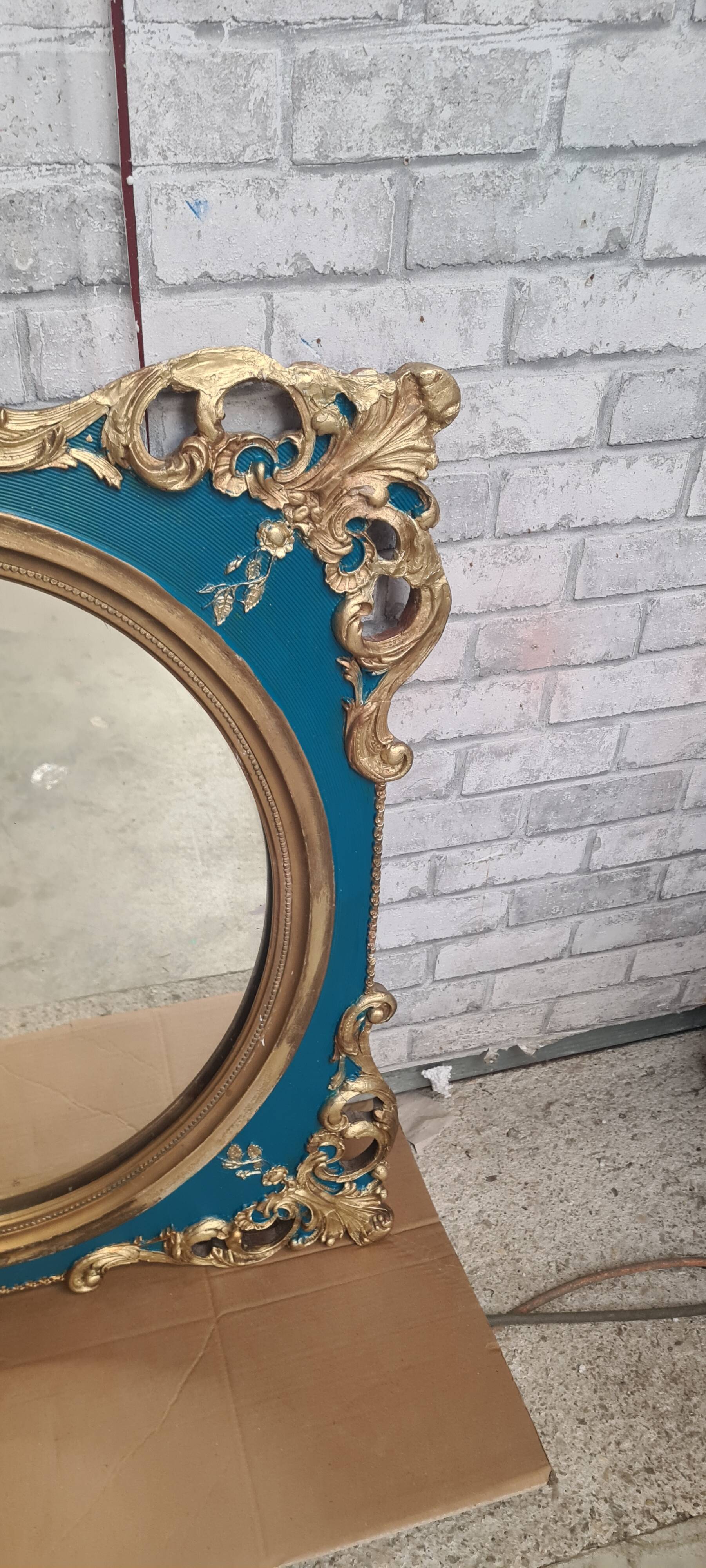Louis XV style gilded carved wooden mirror h74x64