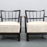 1940s Pair of Restored Thonet Armchairs , Czechoslovakia