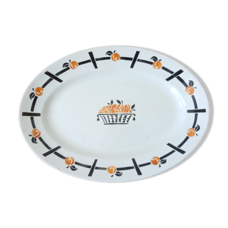 Art-deco service dish of Badonviller