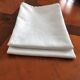 Two old linen damascenen towels in white color