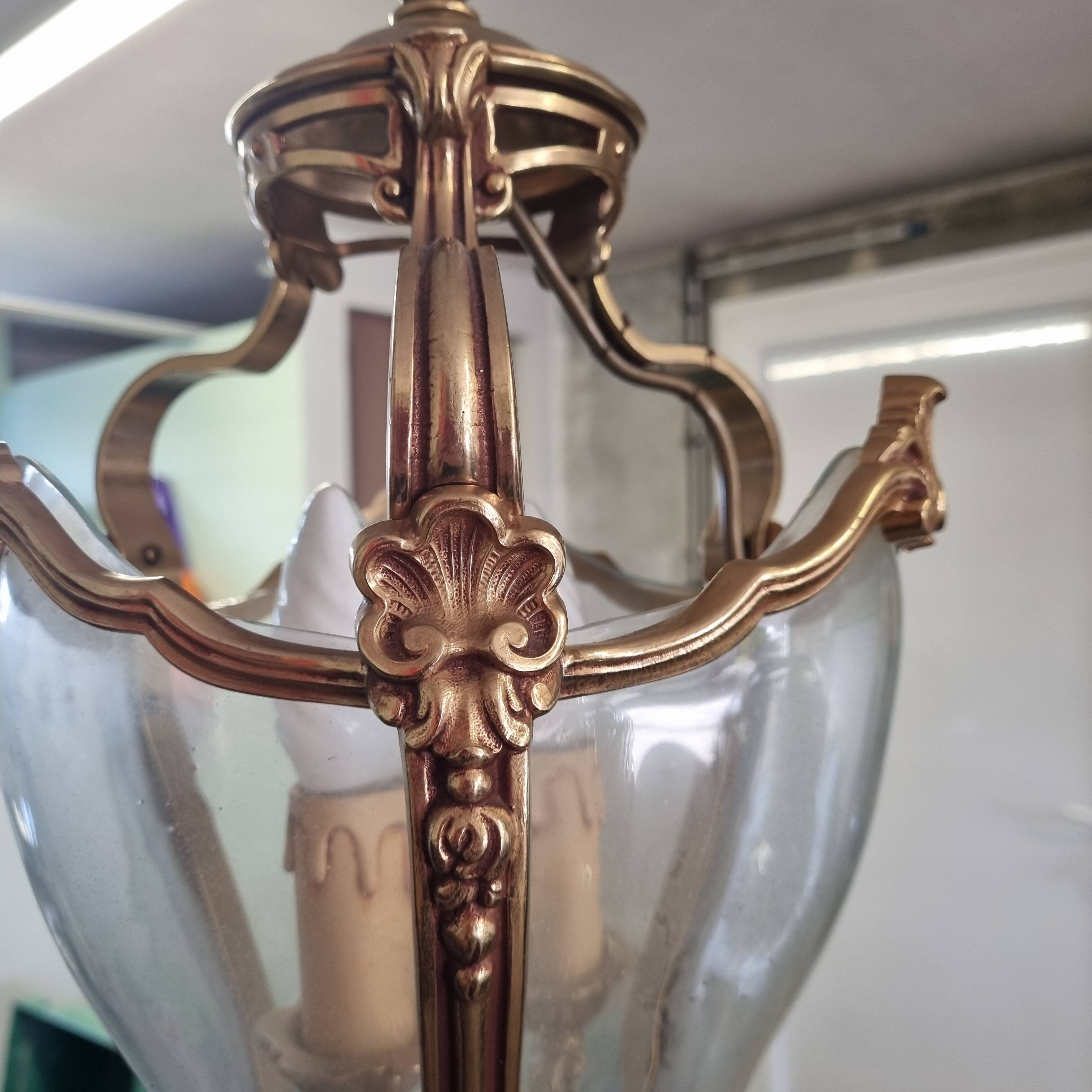 Lustre bronze Louis XV