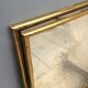Mirror golden brass Italy 70s 91x66cm