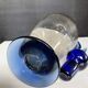 Vintage carafe in blown and bubbled glass paste.