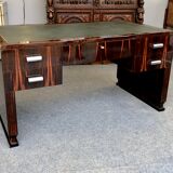 Makassar desk and its armchair, twentieth century