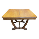 Table de salle à manger époque Art Déco + 2 allonges