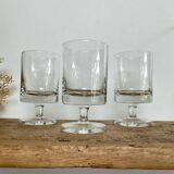6 vintage wine glasses