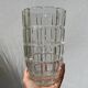 Faceted glass vase
