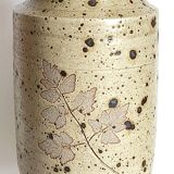 Pyrite stoneware vase