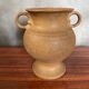 Antique vase with handles rhodes france ceramic beige vintage