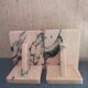 Art Deco marble bookends