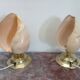 Shell table lamps, 1980s, set of 2