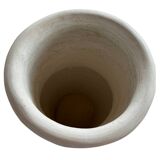 White Tadelakt Pot - Small model - Height 39 cm