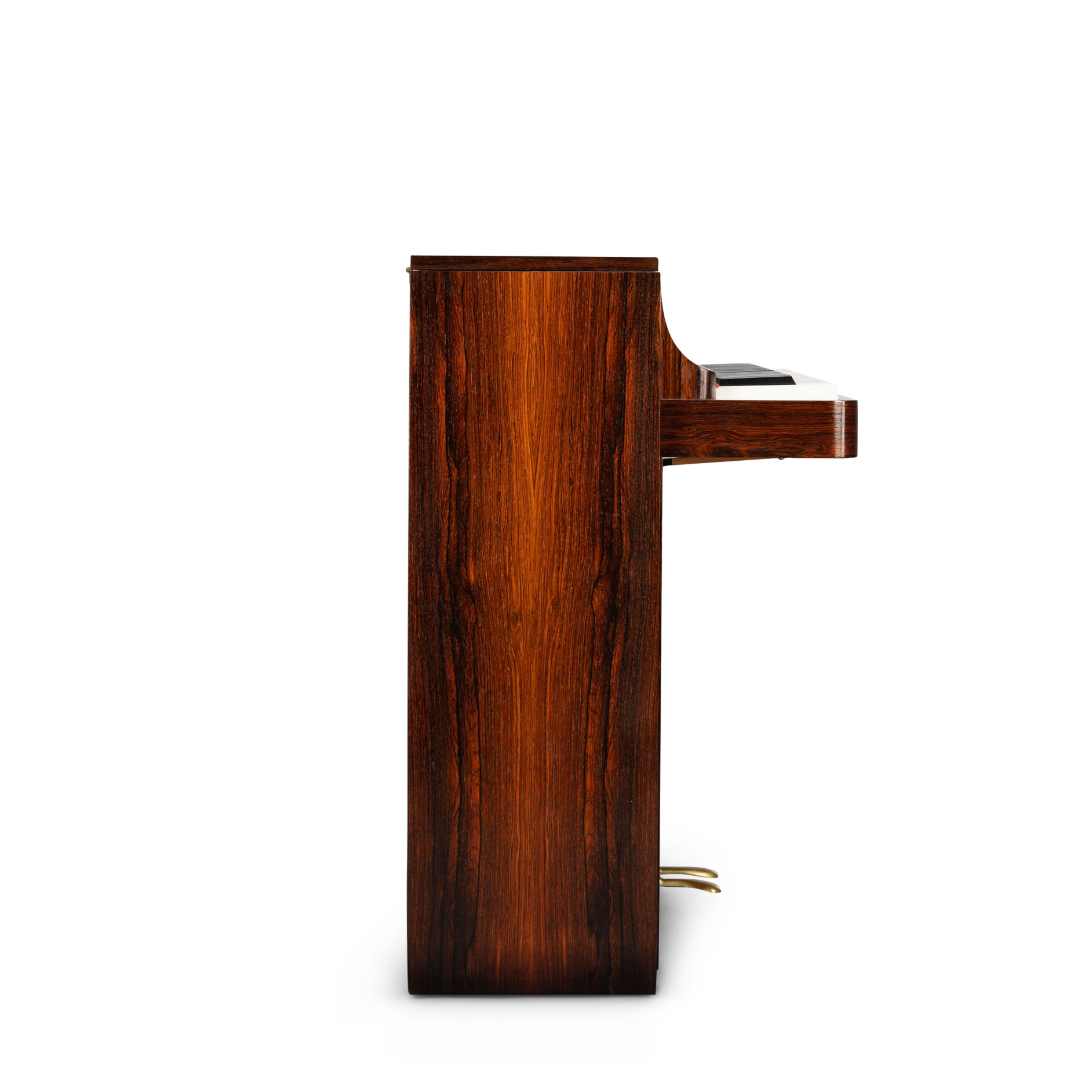 Danish midcentury pianette by Louis Zwicki in rosewood, 1950s