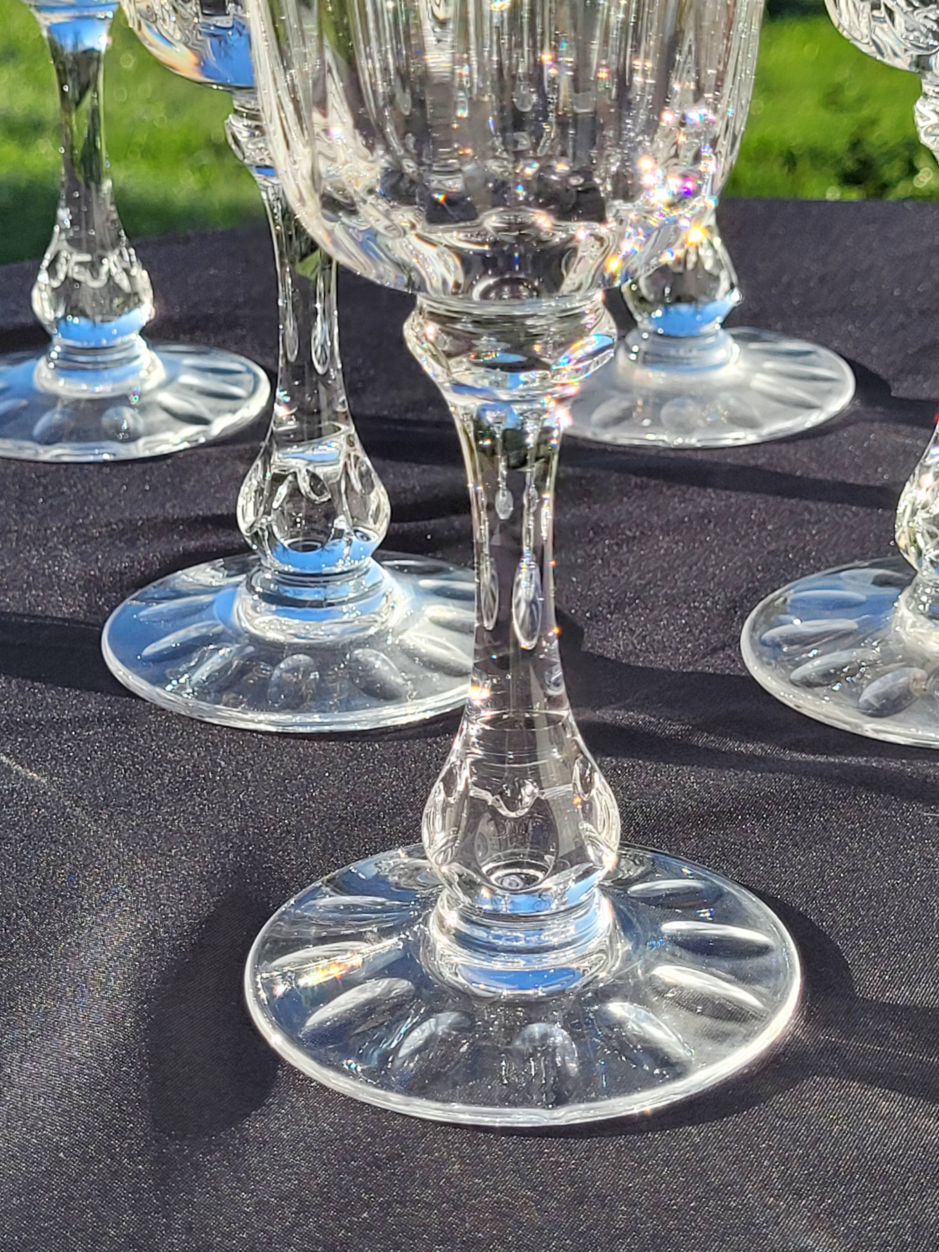 8 verres à eau vin cristal de Sevres