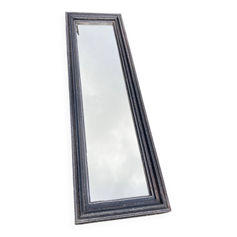 Miroir ancien en bois patiné