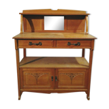 Art Nouveau oak dessert