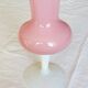 Large opaline vase on foot