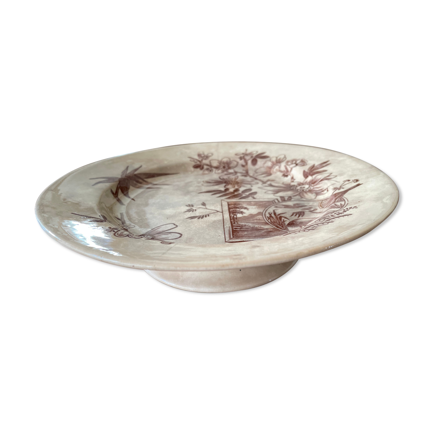 English Ironstone Pedestal Dish