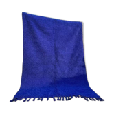Handmade blue wool rug 250cm x 150cm