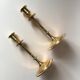 Vintage brass candle holders from Grillby Metallfabrik, set of 2