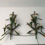 Pair of large wall light 3 lights