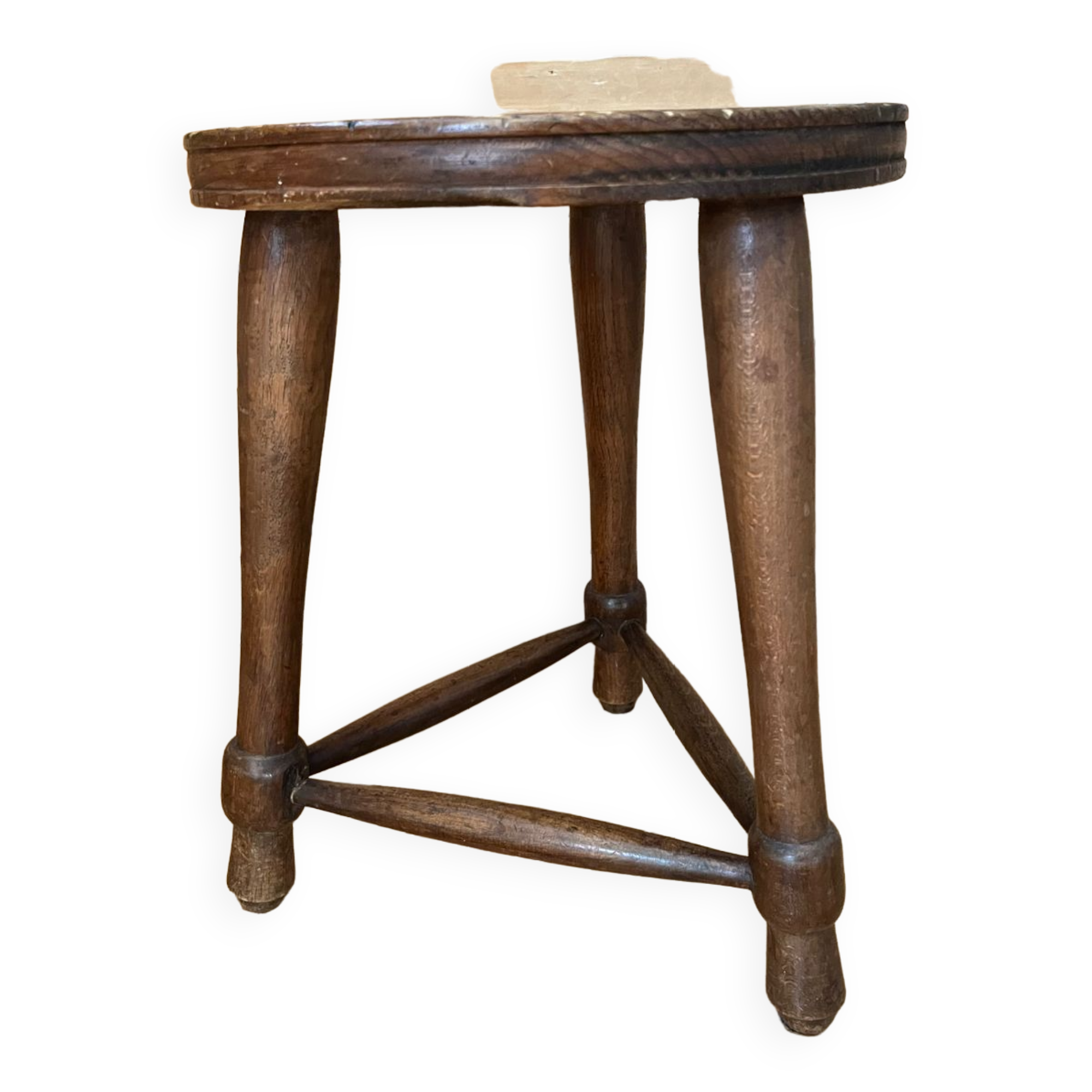 Wooden tripod stool