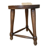 Wooden tripod stool