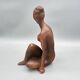 Ceramic Woman Figure, 1982, Czechoslovakia