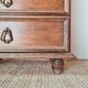 Small vintage wooden piece of furniture with 3 drawers - small chest of drawers.
