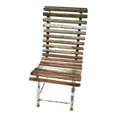 Chaise de jardin à lattes