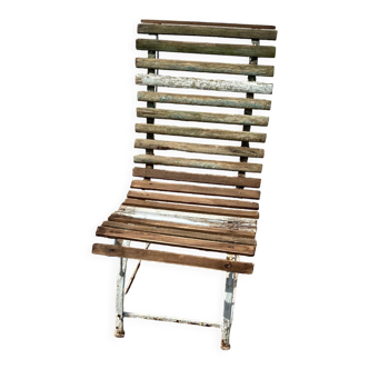 Slatted garden chair
