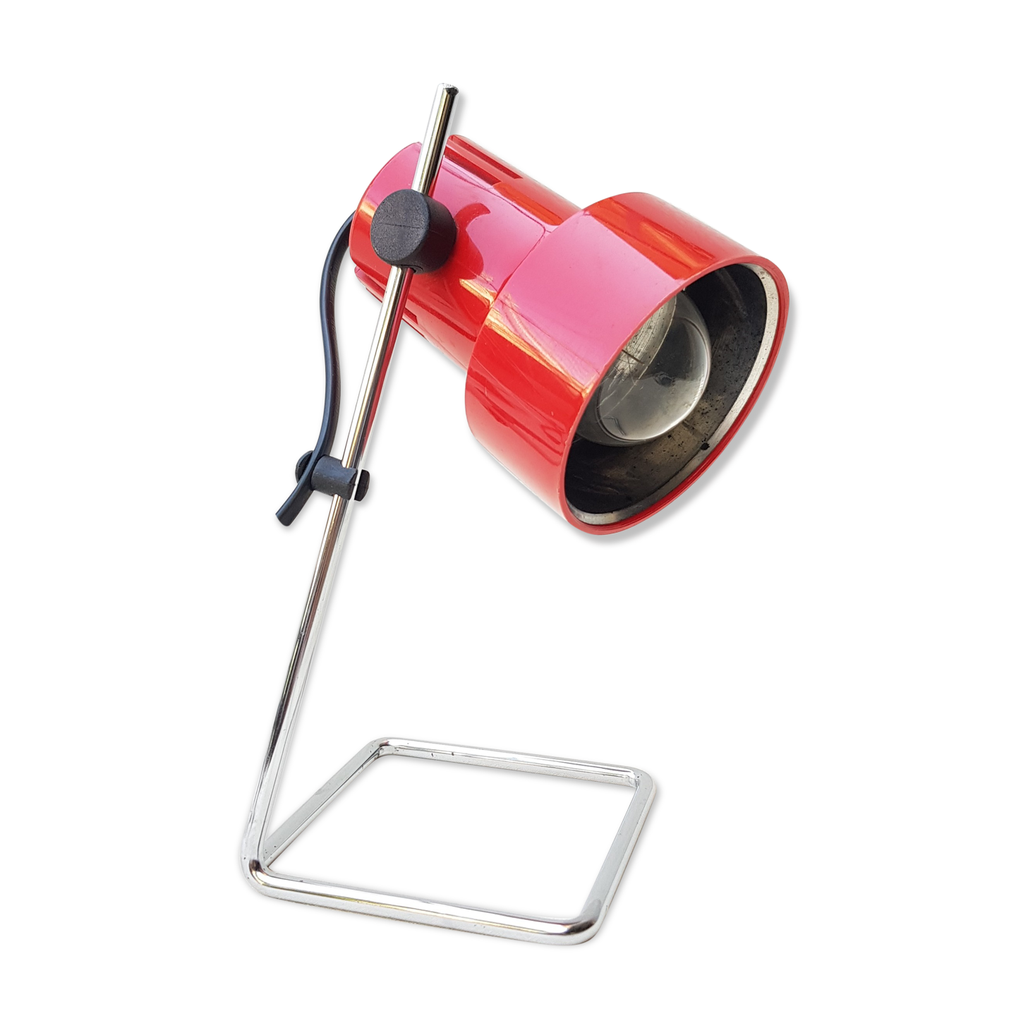 Lampe de bureau 80's rouge