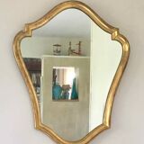 Old mirror gilded frame with leaf 48x60cm