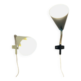 PAIR OF MODULAR SCANDINAVIAN DESIGN WALL LIGHTS 1950.