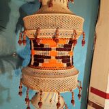 Scandinavian pendant lamp macramé, 1960s