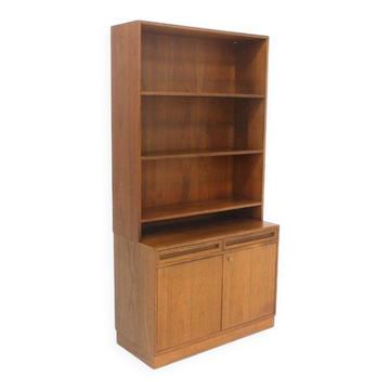 Scandinavian walnut library, Sweden, 1960