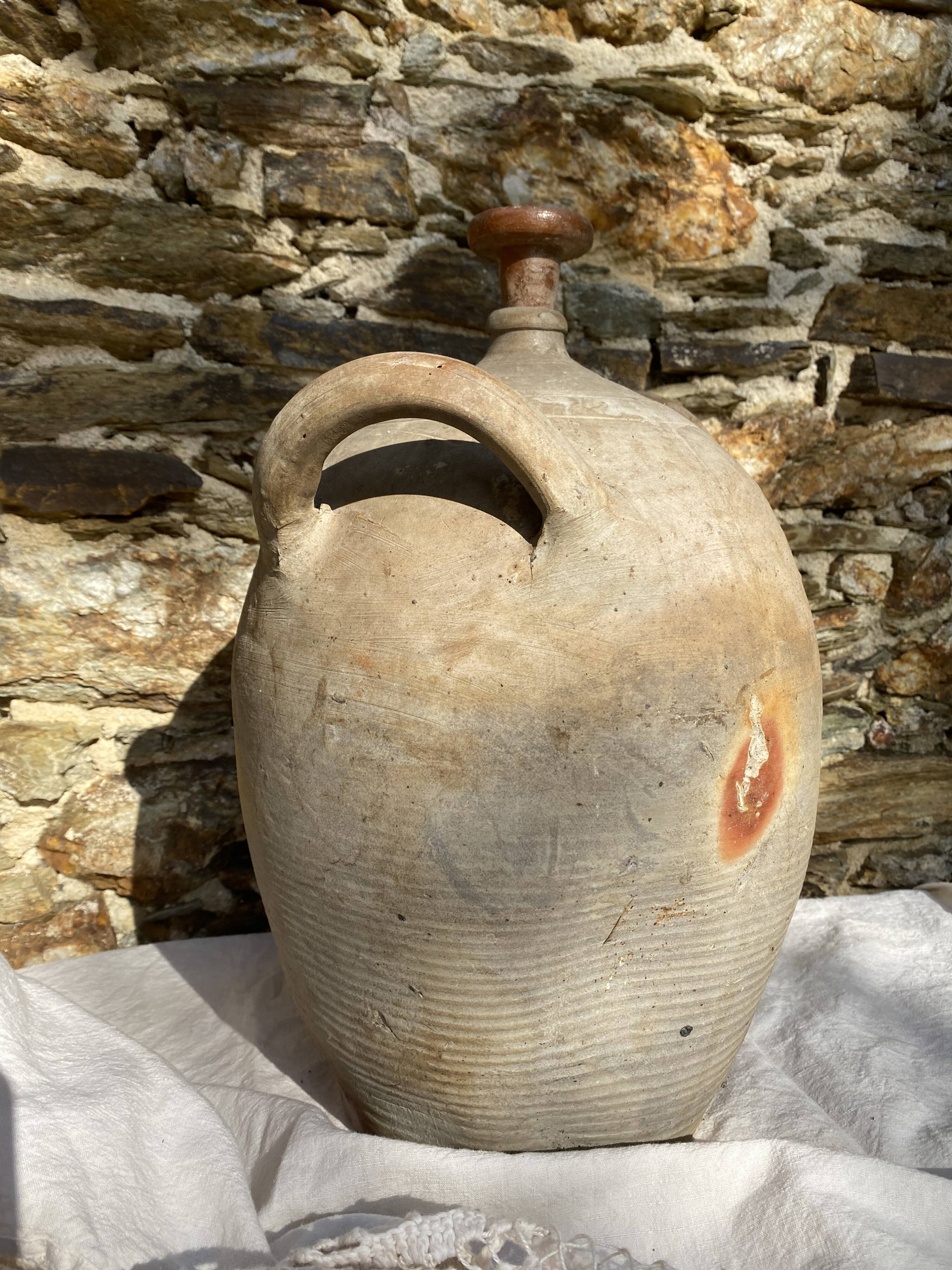 Old terracotta jar