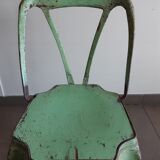 Tolix Multipl's chair by Joseph Mathieu, early model circa 1930,