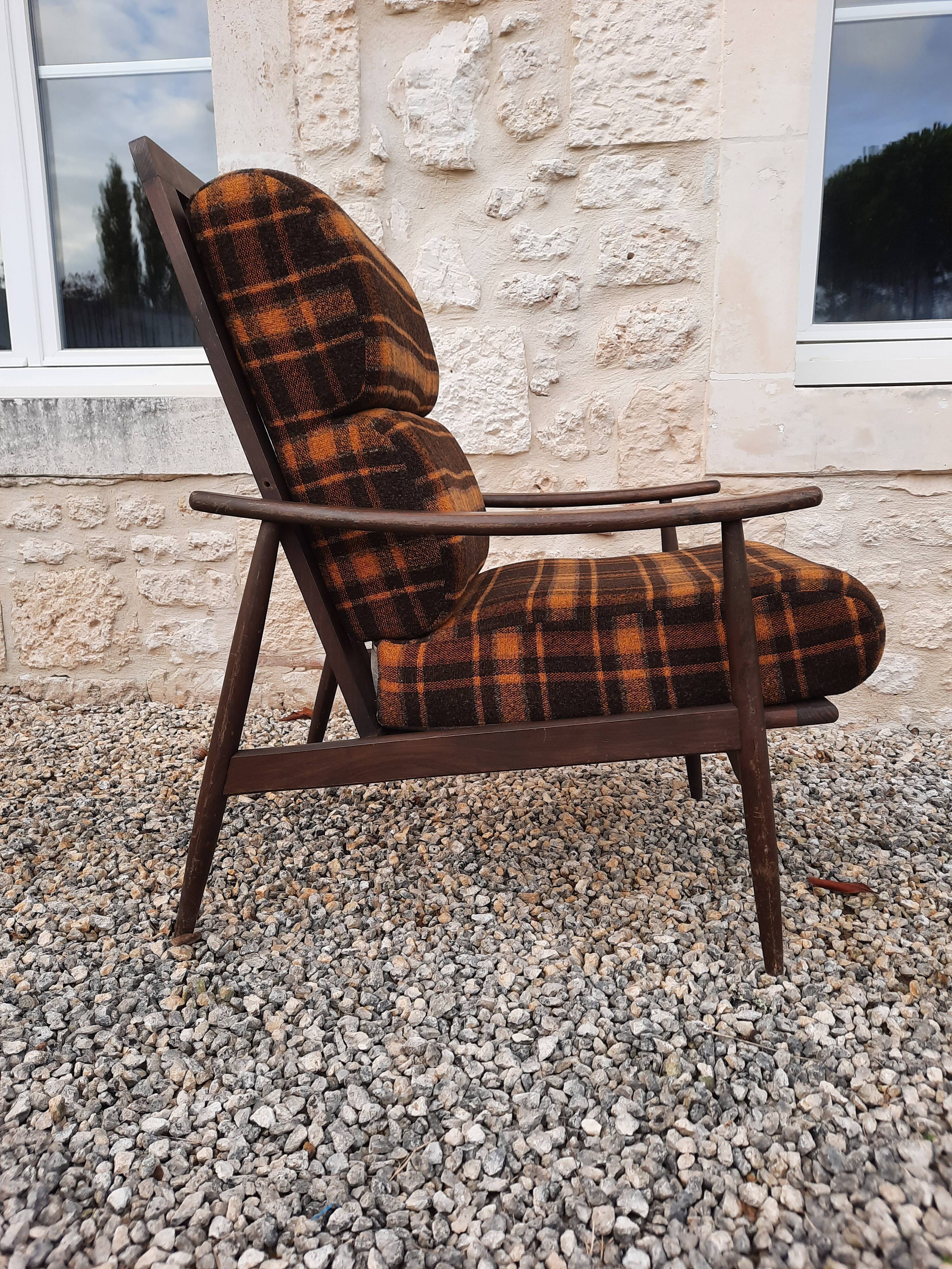 Fauteuil vintage esprit scandinave