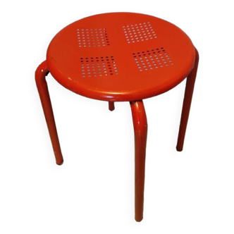 Tabouret métal patiné