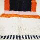 Handmade Berber rug with colourful patterns, size 150x250 cm.