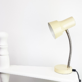 Off-white articulated desk lamp