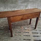 Old side table oak with drawers