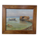 Framed oil painting fisherman L. Garcin