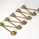 Articulated candlestick Margareta in brass by Lars Holmström – Arvika, Sweden