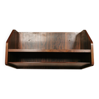 Wall-mounted bedside table in rosewood, Danish 1960-70s.