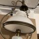 Suspension in opaline and brass