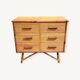 Commode en rotin vers 1960