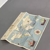 Old double-sided school map, Rossignol edition