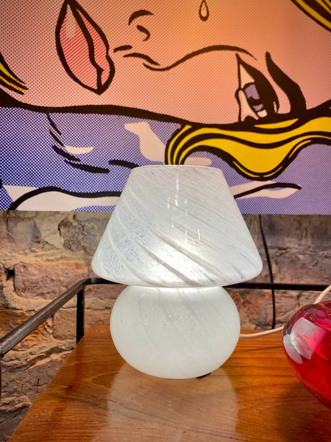 Murano mushroom lamp 1970